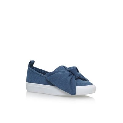 Blue 'Lust' flat slip on sneakers